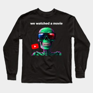 WWAM Skull FRONT ONLY by Wolf of Elm Street Long Sleeve T-Shirt